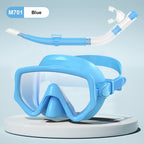 Dry Snorkel Set,Panoramic Wide View Anti-Fog Scuba Diving Mask,Professional Snorkeling Gear for Adults Kids