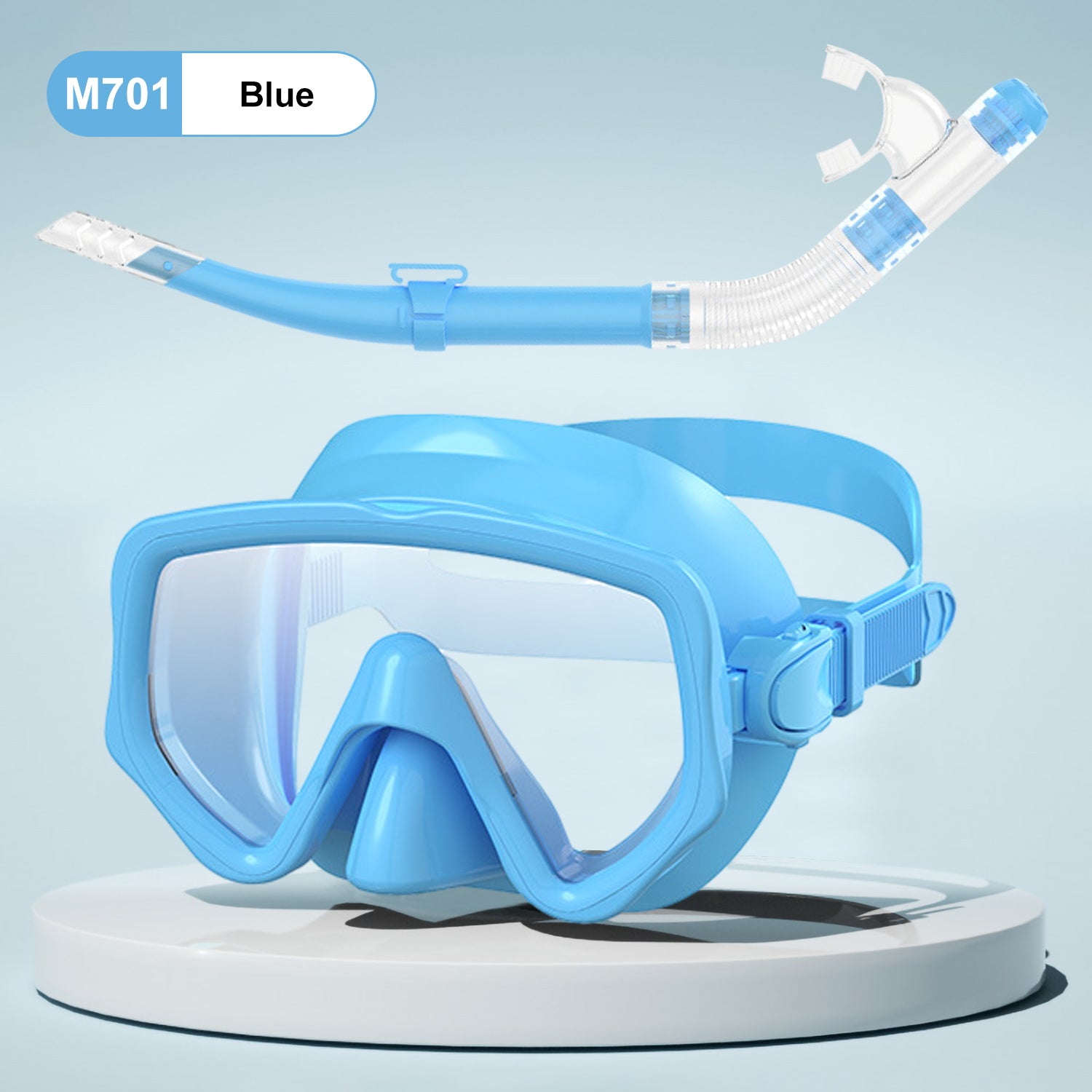 Dry Snorkel Set,Panoramic Wide View Anti-Fog Scuba Diving Mask,Professional Snorkeling Gear for Adults Kids