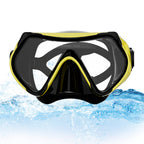 Frameless Snorkeling Mask - Tempered Glass Lens - Low-Volume for Easy Clearing - Fold-Flat & Adjustable Straps