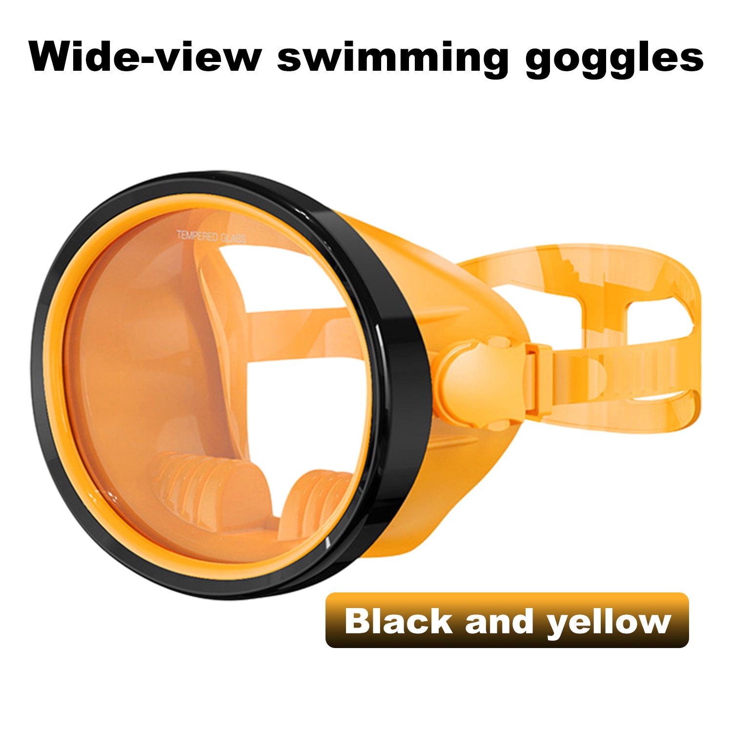 Scuba Diving Mask, Oval Tempered Glass Snorkel Mask with Comfortable Classic Rubber, Snorkeling Gear for Adults, Swimming & Freediving Goggles for Underwater Vision