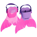 Adjustable Monofin Mermaid Tail Swim Fin for Kids - Lightweight PP Material with Comfortable Foot Pocket Swimming, Diving, Mermaid Training  Included Girls Boys