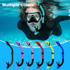 Diving Dry Snorkel for Adult & Youth - Snorkeling Gear with Top Dry Valve, Perfect for Snorkeling, Freediving, Swimming and Scuba Diving