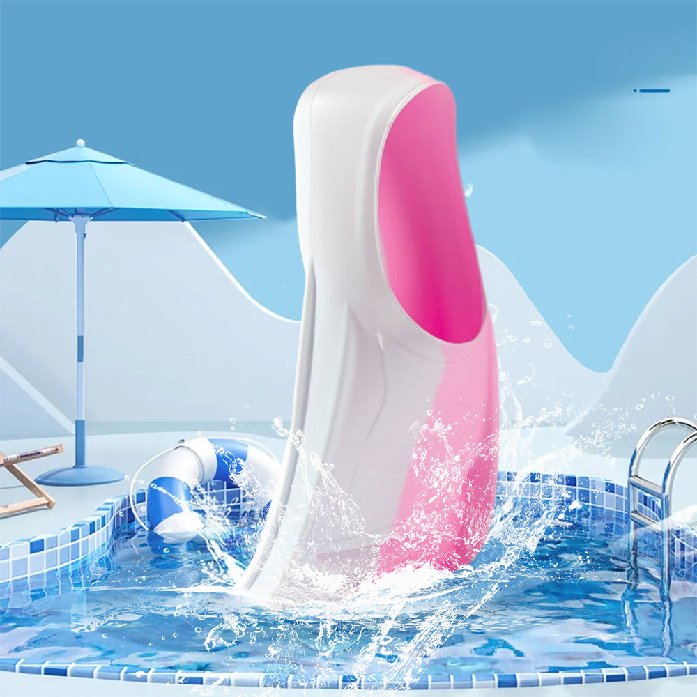 Snorkel Fins, Travel-Size Short Adjustable Swim Fins for Snorkeling and Diving—Suitable for Adults (Men and Women)— Swimming Flippers