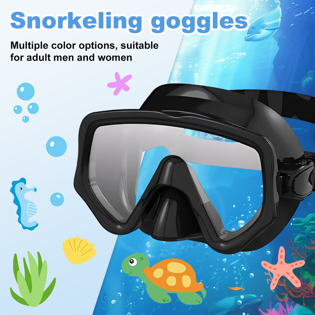 Diving mask Anti-Fog Swimming Snorkel mask Suitable for Adults Scuba Dive Swim Snorkeling Goggles Masks
