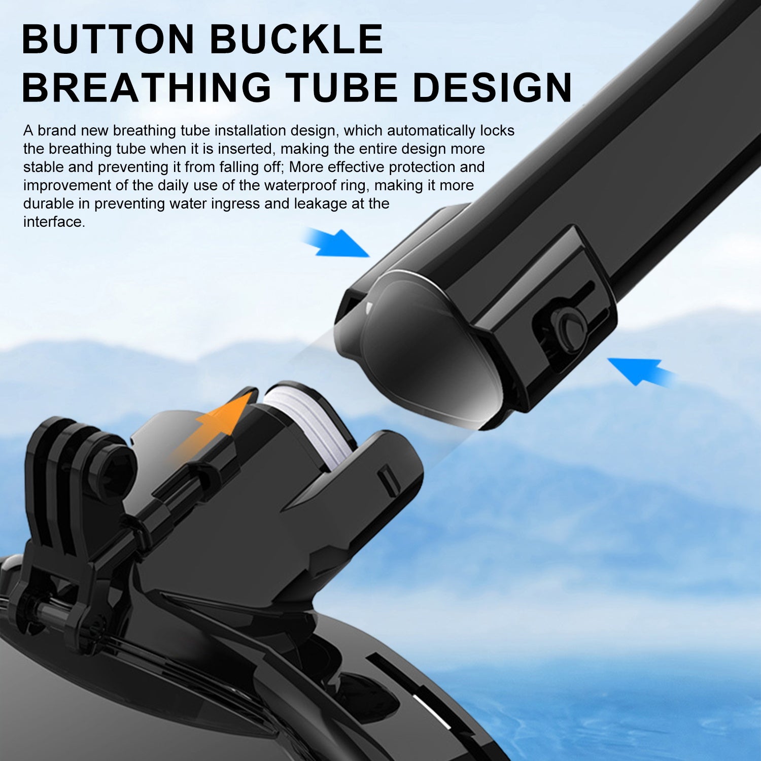 MGY Snorkeling Mask with the Latest Dry Top System, Foldable 180-Degree Panoramic Snorkeling Mask with Camera Mount, Safe Breathing, Leak-Proof & Anti-Fog