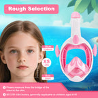 DJS Kids' Snorkeling Mask with the Latest Dry Top System, Foldable 180-Degree Panoramic Snorkeling Mask with Camera Mount, Safe Breathing, Leak-Proof & Anti-Fog