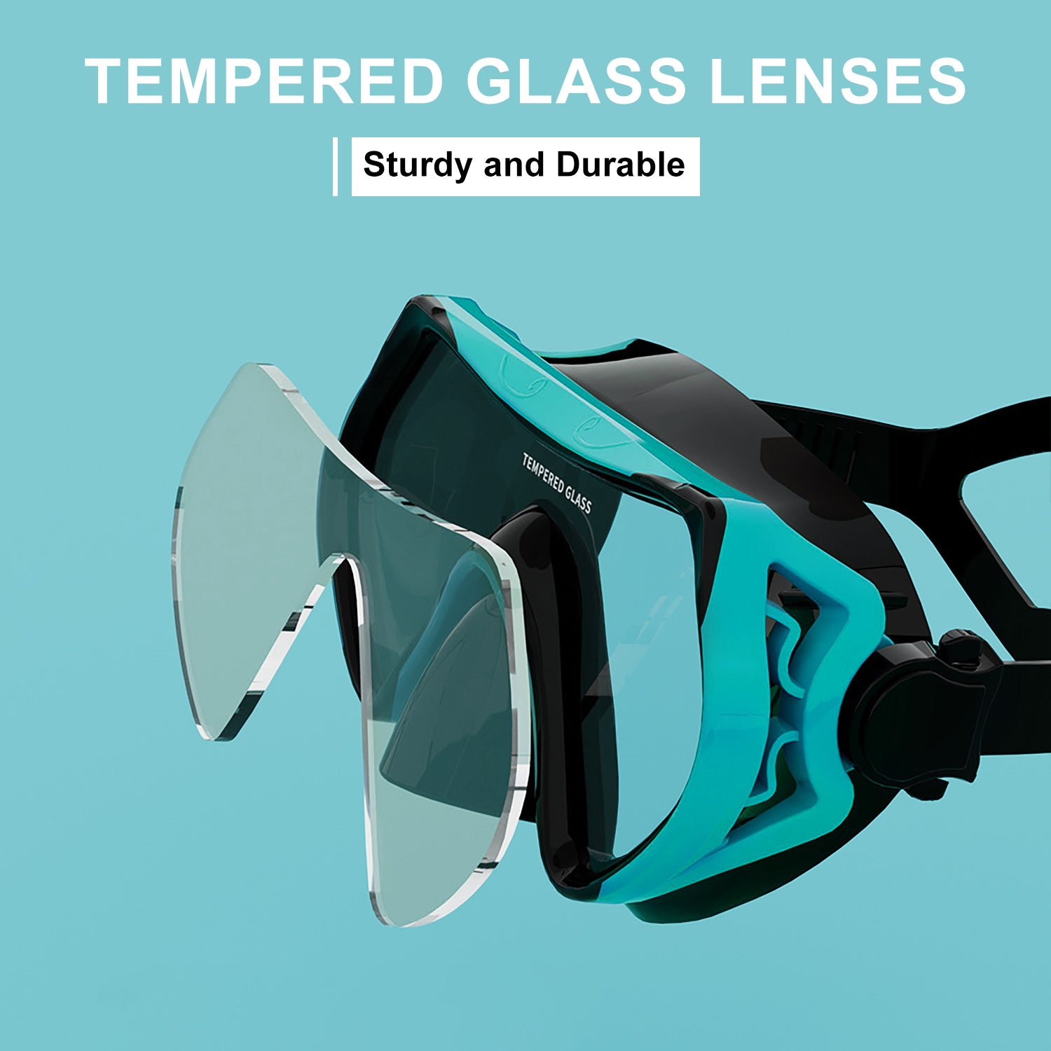 Snorkel Set, 180° Wide View Anti-Fog Panoramic View Snorkel Mask and Anti-Leak Dry Snorkel Tube, Snorkeling Gear for Adults