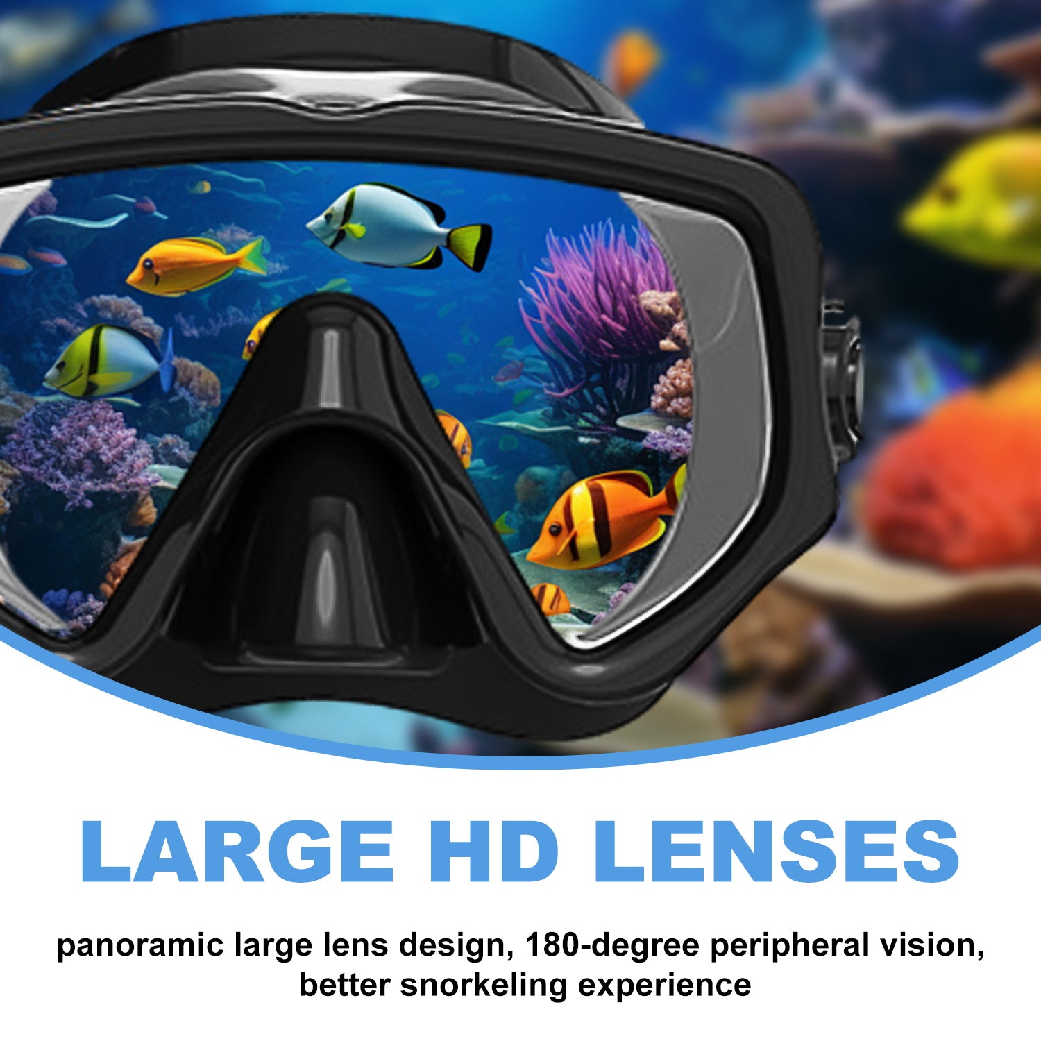 Diving mask Anti-Fog Swimming Snorkel mask Suitable for Adults Scuba Dive Swim Snorkeling Goggles Masks