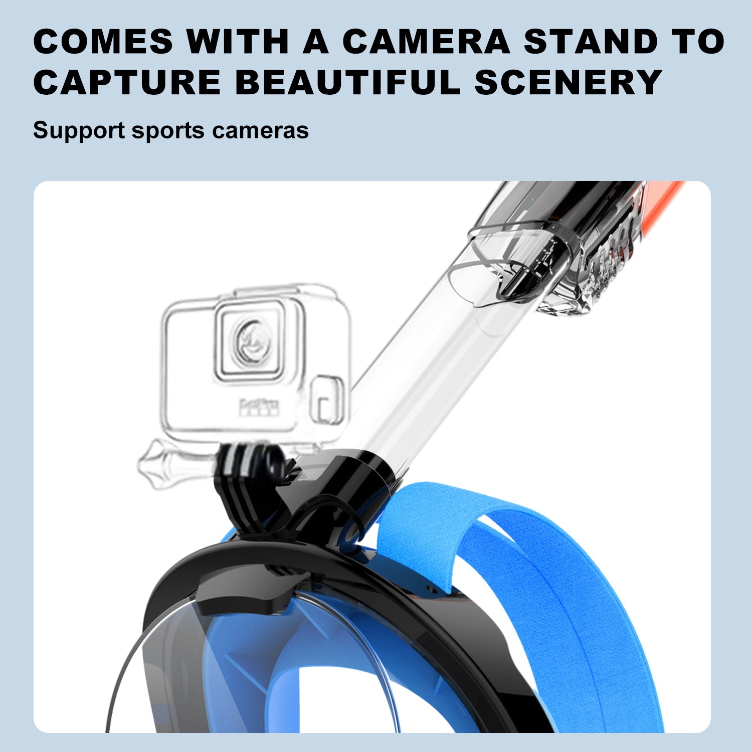 K4 Full-Face Snorkel Mask with the Latest Dry Top System, Foldable 180-Degree Panoramic Snorkeling Mask with Camera Mount, Safe Breathing, Leak-Proof & Anti-Fog