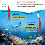 Dry Snorkel Set,Panoramic Wide View Anti-Fog Scuba Diving Mask,Professional Snorkeling Gear for Adults Kids