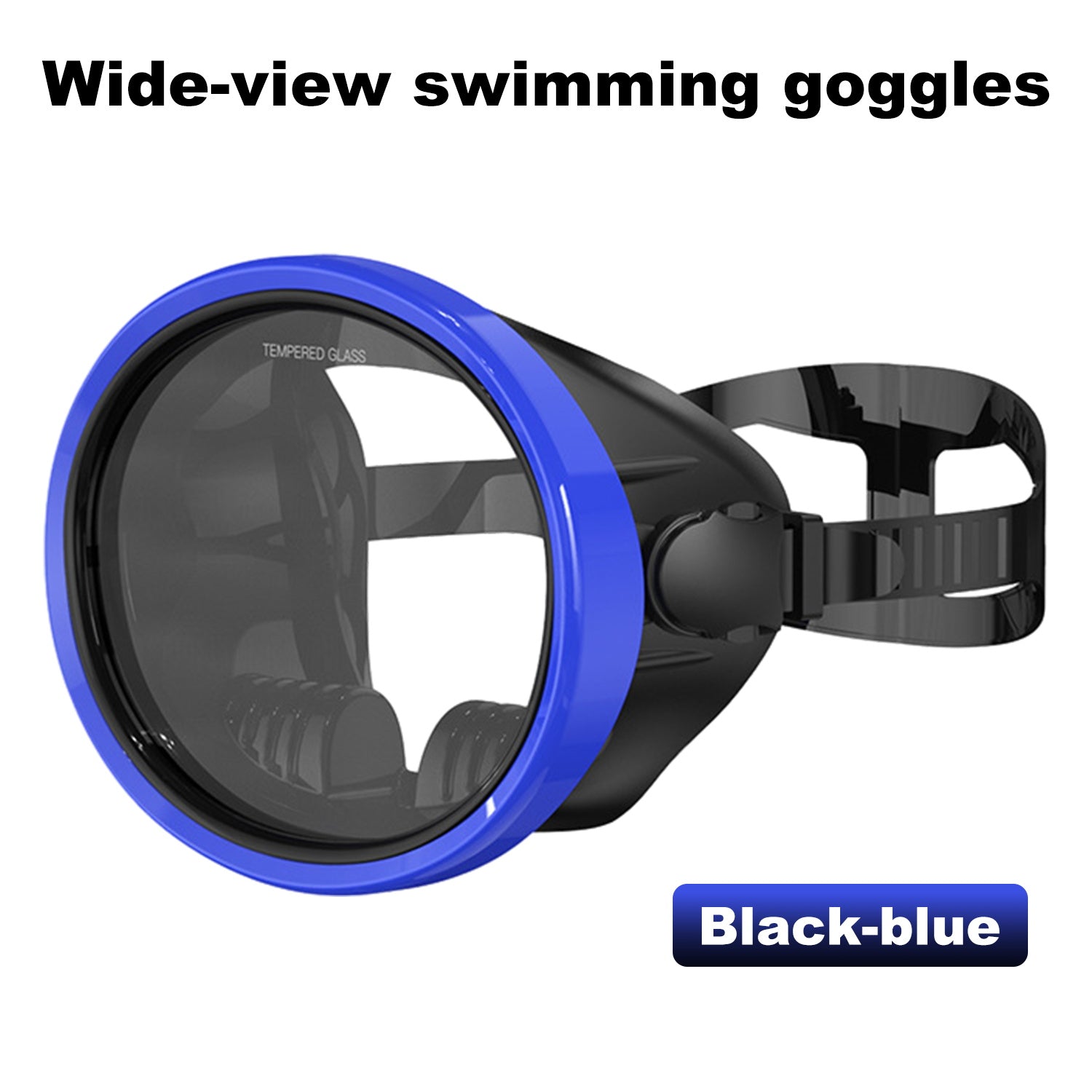 Scuba Diving Mask, Oval Tempered Glass Snorkel Mask with Comfortable Classic Rubber, Snorkeling Gear for Adults, Swimming & Freediving Goggles for Underwater Vision