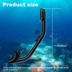 Diving Dry Snorkel for Adult & Youth - Snorkeling Gear with Top Dry Valve, Perfect for Snorkeling, Freediving, Swimming and Scuba Diving
