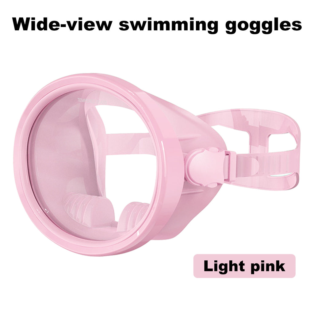 Scuba Diving Mask, Oval Tempered Glass Snorkel Mask with Comfortable Classic Rubber, Snorkeling Gear for Adults, Swimming & Freediving Goggles for Underwater Vision