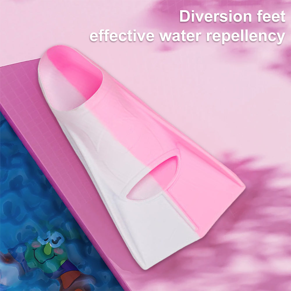 Snorkel Fins, Travel-Size Short Adjustable Swim Fins for Snorkeling and Diving—Suitable for Adults (Men and Women)— Swimming Flippers
