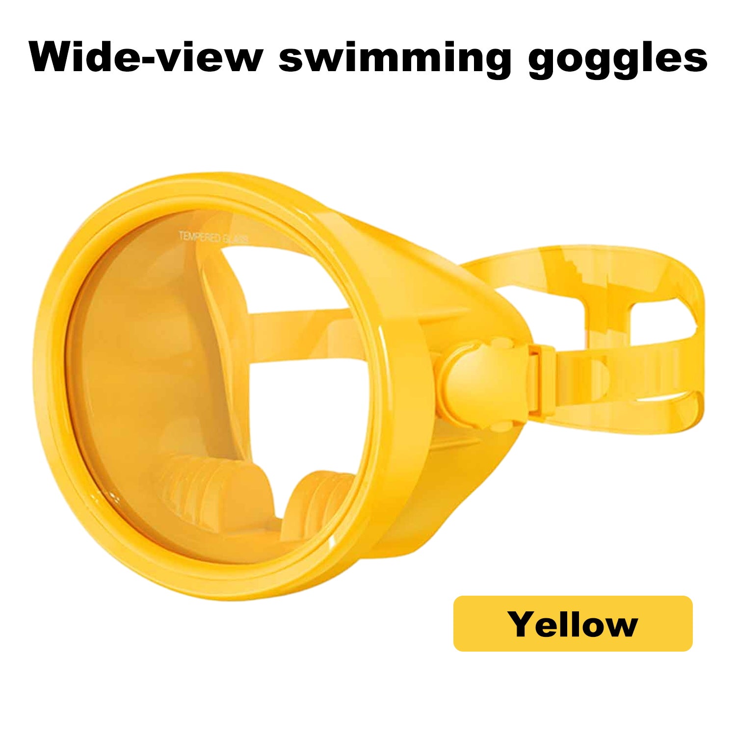 Scuba Diving Mask, Oval Tempered Glass Snorkel Mask with Comfortable Classic Rubber, Snorkeling Gear for Adults, Swimming & Freediving Goggles for Underwater Vision
