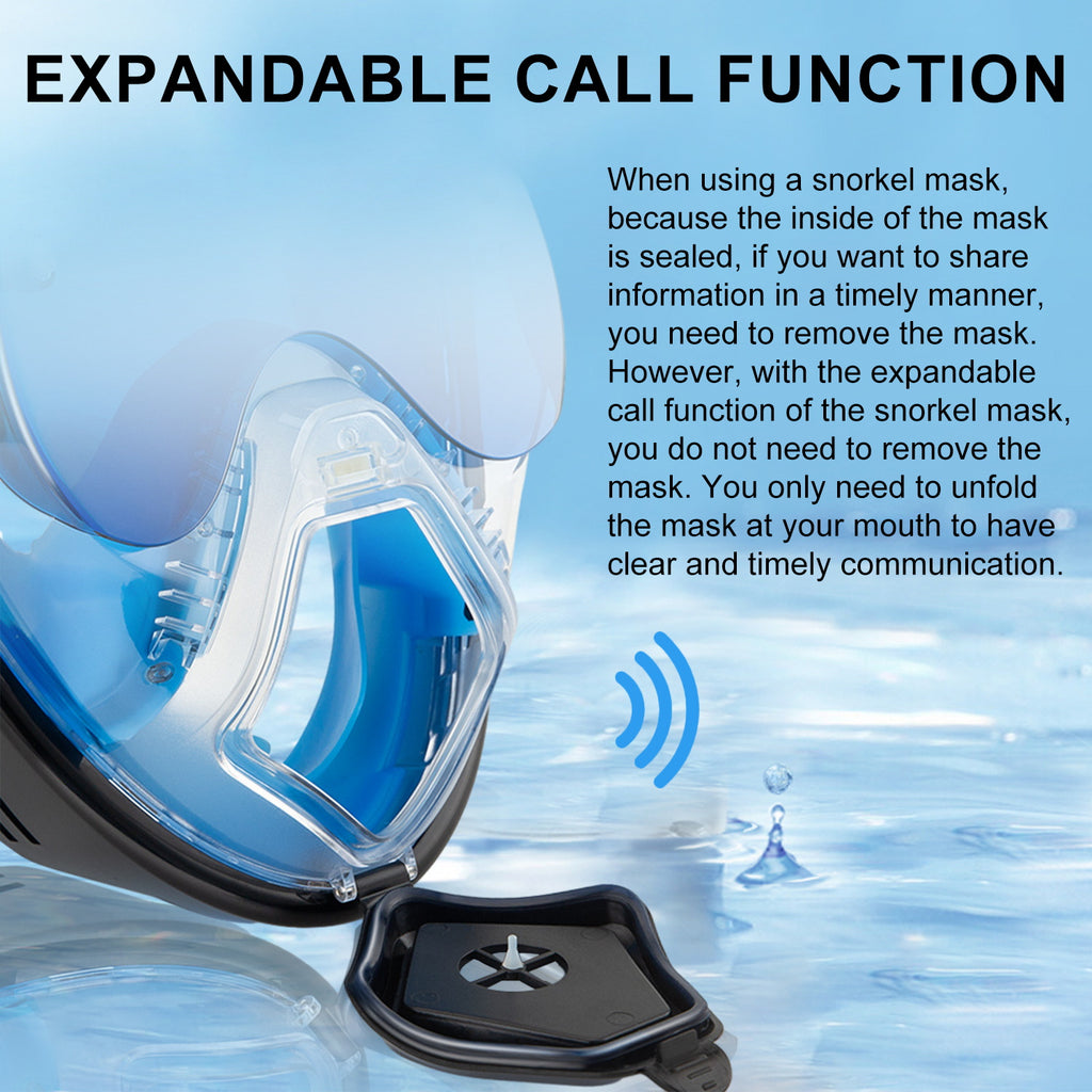MGY Snorkeling Mask with the Latest Dry Top System, Foldable 180-Degree Panoramic Snorkeling Mask with Camera Mount, Safe Breathing, Leak-Proof & Anti-Fog