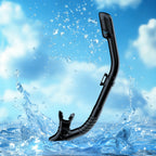 Diving Dry Snorkel for Adult & Youth - Snorkeling Gear with Top Dry Valve, Perfect for Snorkeling, Freediving, Swimming and Scuba Diving