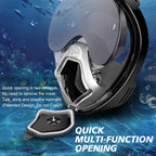 MGY Snorkeling Mask with the Latest Dry Top System, Foldable 180-Degree Panoramic Snorkeling Mask with Camera Mount, Safe Breathing, Leak-Proof & Anti-Fog