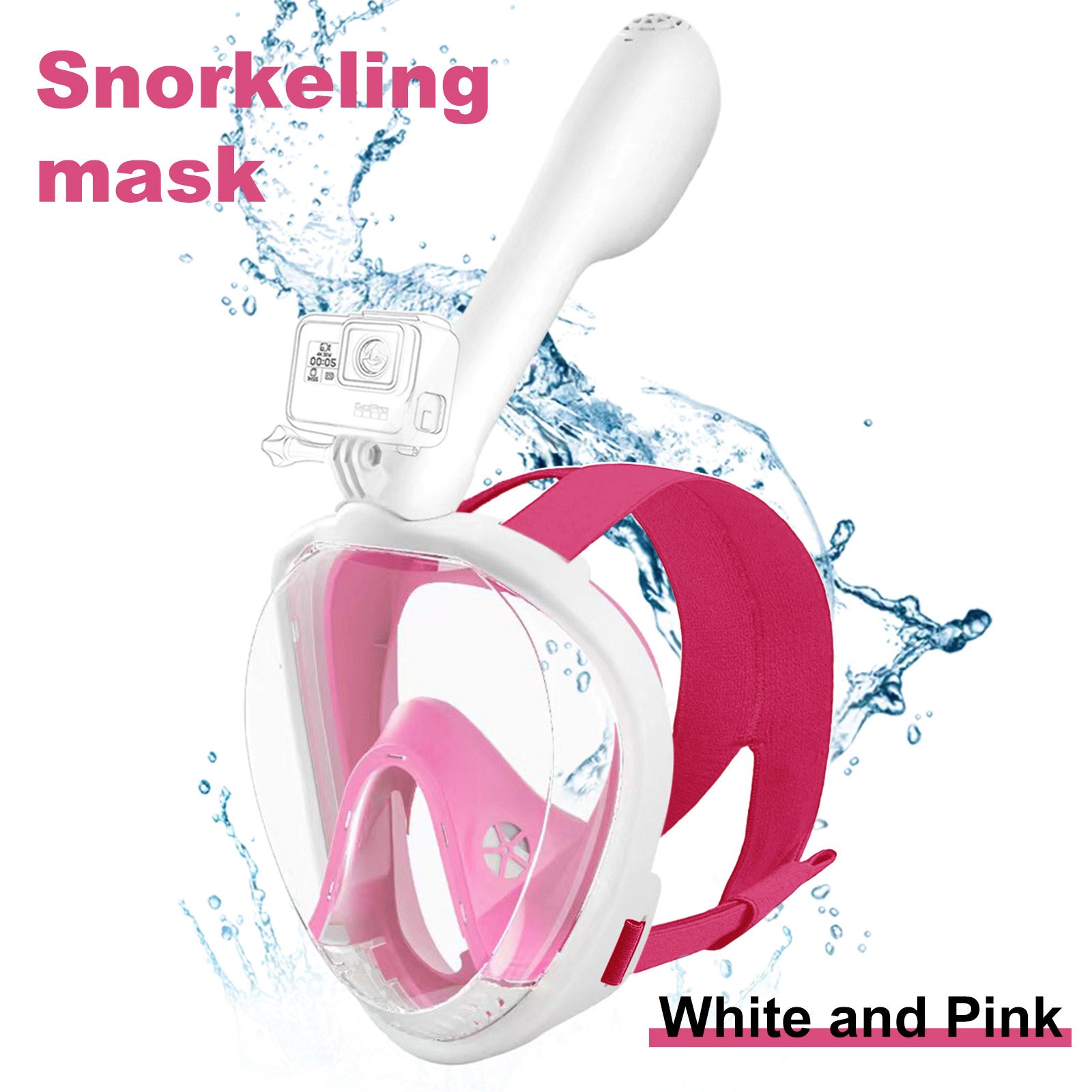 Y3 Snorkeling Mask with the Latest Dry Top System, Foldable 180-Degree Panoramic Snorkeling Mask with Camera Mount, Safe Breathing, Leak-Proof & Anti-Fog