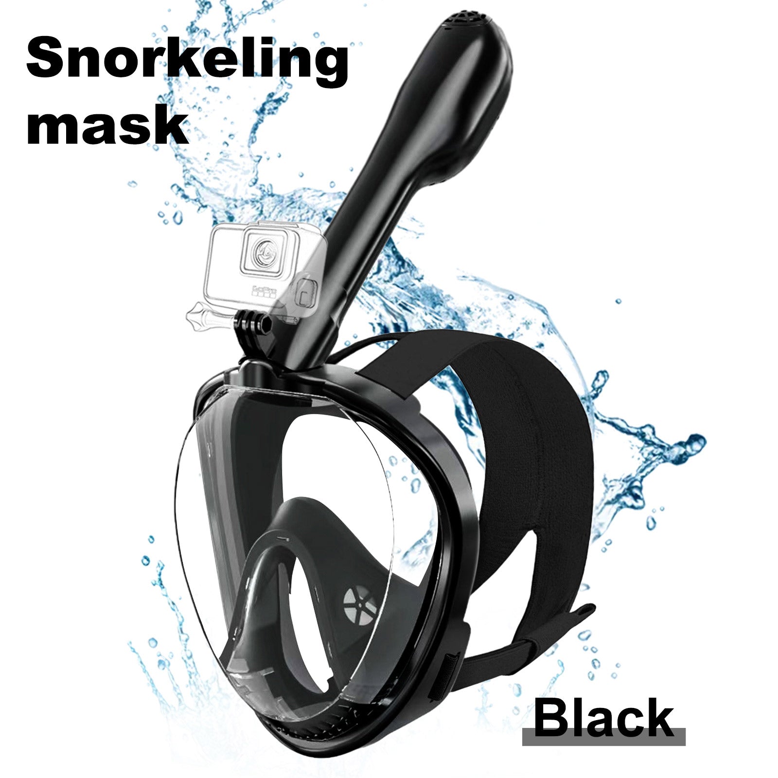 Y3 Snorkeling Mask with the Latest Dry Top System, Foldable 180-Degree Panoramic Snorkeling Mask with Camera Mount, Safe Breathing, Leak-Proof & Anti-Fog