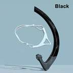 Swim Snorkel for Lap Swimming, Dry Top Front Swimmer Gear for Adult Youth, Training Equipment in Pool and Open Water with Comfy Easy to Adjust Head Pads Food-Grade Silicone Mouthpiece
