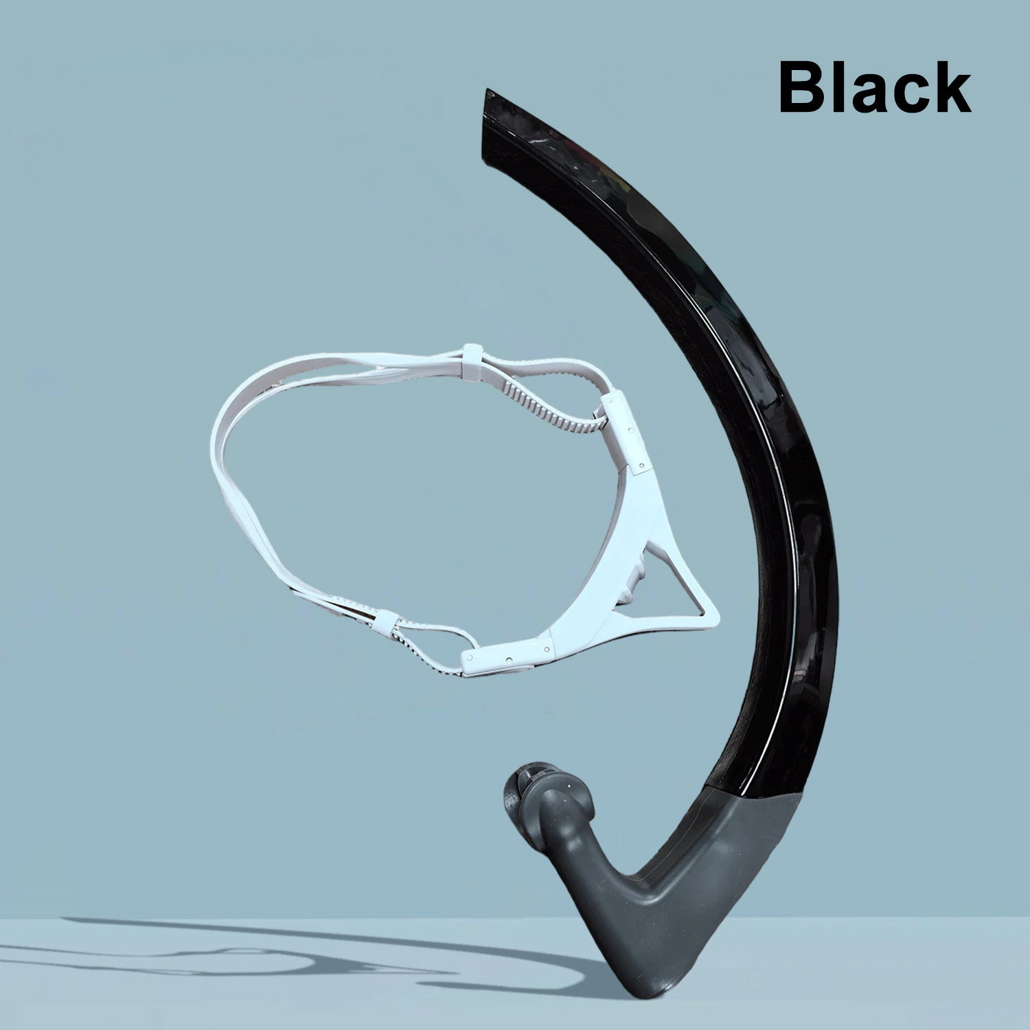 Swim Snorkel for Lap Swimming, Dry Top Front Swimmer Gear for Adult Youth, Training Equipment in Pool and Open Water with Comfy Easy to Adjust Head Pads Food-Grade Silicone Mouthpiece