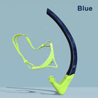 Swim Snorkel for Lap Swimming, Dry Top Front Swimmer Gear for Adult Youth, Training Equipment in Pool and Open Water with Comfy Easy to Adjust Head Pads Food-Grade Silicone Mouthpiece