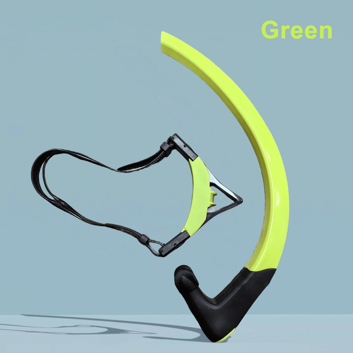 Swim Snorkel for Lap Swimming, Dry Top Front Swimmer Gear for Adult Youth, Training Equipment in Pool and Open Water with Comfy Easy to Adjust Head Pads Food-Grade Silicone Mouthpiece