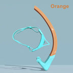 Swim Snorkel for Lap Swimming, Dry Top Front Swimmer Gear for Adult Youth, Training Equipment in Pool and Open Water with Comfy Easy to Adjust Head Pads Food-Grade Silicone Mouthpiece