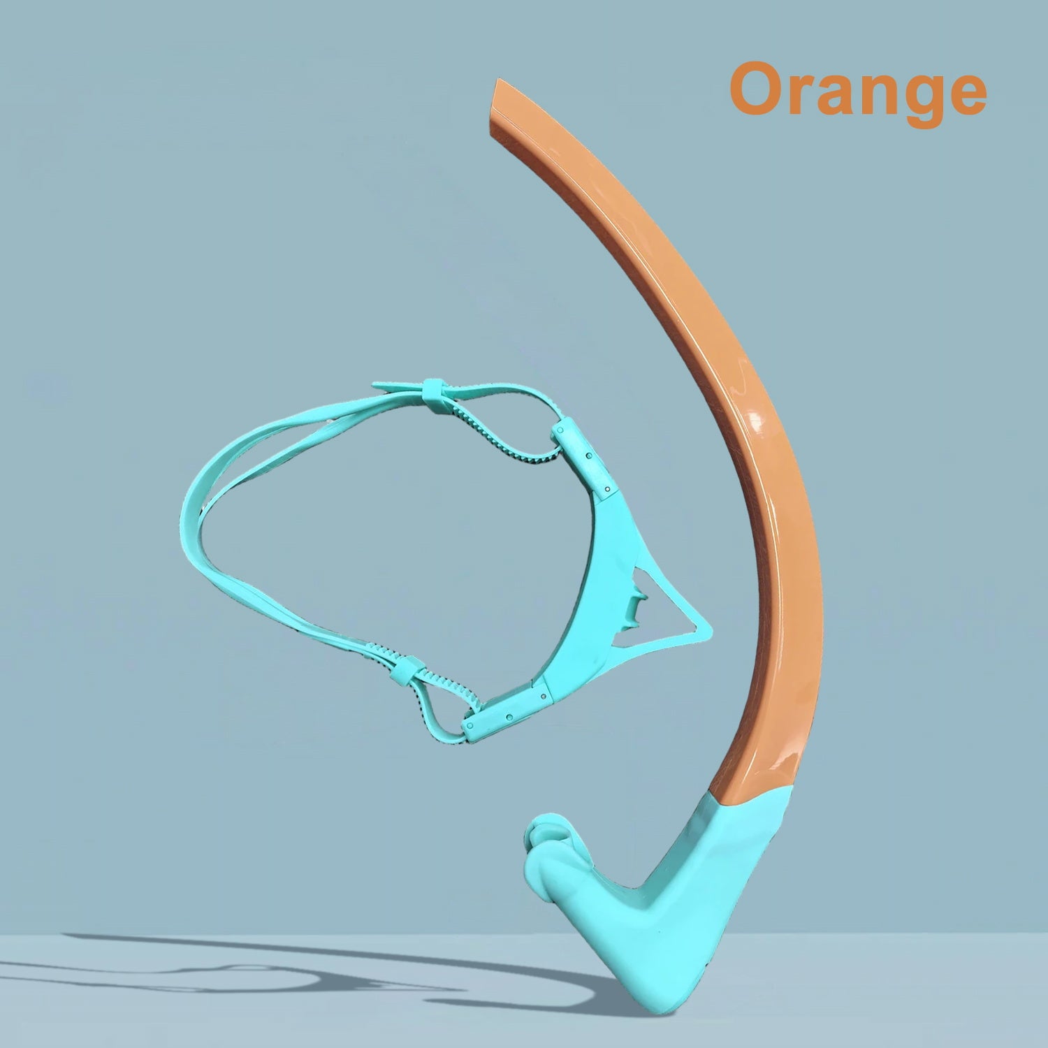 Swim Snorkel for Lap Swimming, Dry Top Front Swimmer Gear for Adult Youth, Training Equipment in Pool and Open Water with Comfy Easy to Adjust Head Pads Food-Grade Silicone Mouthpiece