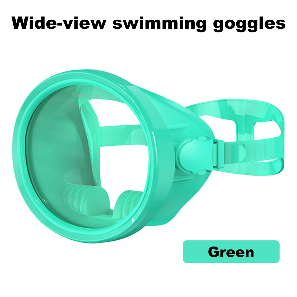 Scuba Diving Mask, Oval Tempered Glass Snorkel Mask with Comfortable Classic Rubber, Snorkeling Gear for Adults, Swimming & Freediving Goggles for Underwater Vision