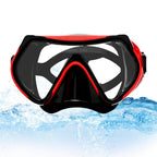 Frameless Snorkeling Mask - Tempered Glass Lens - Low-Volume for Easy Clearing - Fold-Flat & Adjustable Straps