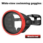 Scuba Diving Mask, Oval Tempered Glass Snorkel Mask with Comfortable Classic Rubber, Snorkeling Gear for Adults, Swimming & Freediving Goggles for Underwater Vision