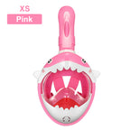 Shark Kids' Snorkeling Mask with the Latest Dry Top System, Foldable 180-Degree Panoramic Snorkeling Mask with Camera Mount, Safe Breathing, Leak-Proof & Anti-Fog