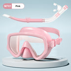 Dry Snorkel Set,Panoramic Wide View Anti-Fog Scuba Diving Mask,Professional Snorkeling Gear for Adults Kids