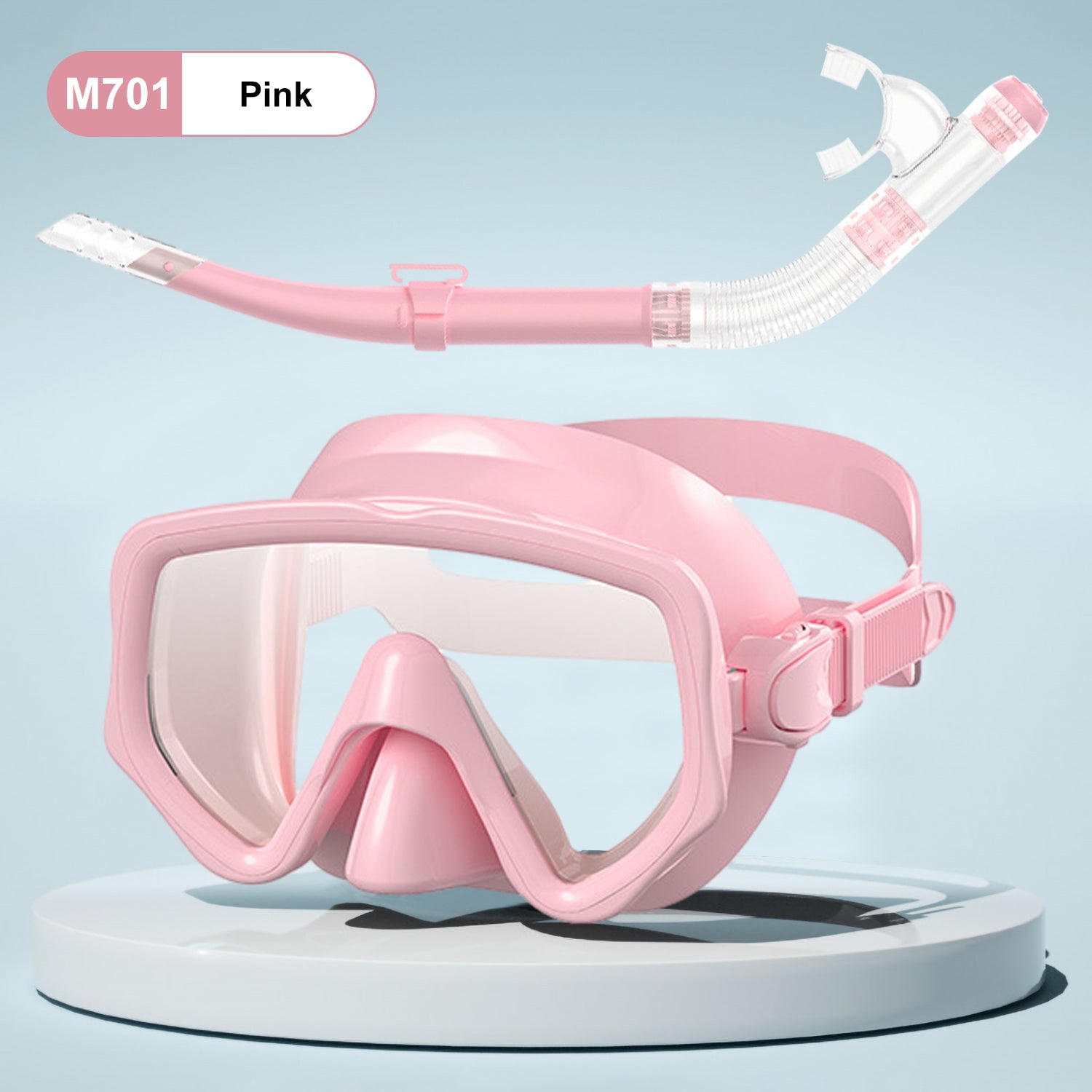 Dry Snorkel Set,Panoramic Wide View Anti-Fog Scuba Diving Mask,Professional Snorkeling Gear for Adults Kids