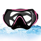 Frameless Snorkeling Mask - Tempered Glass Lens - Low-Volume for Easy Clearing - Fold-Flat & Adjustable Straps